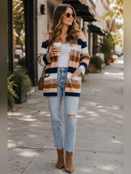 Madewell Sweaters - Madewell Kent Stripe Cardigan.